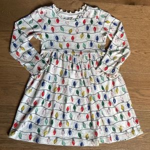 Hanna Andersson Girl’s Holiday Print Rib Dress